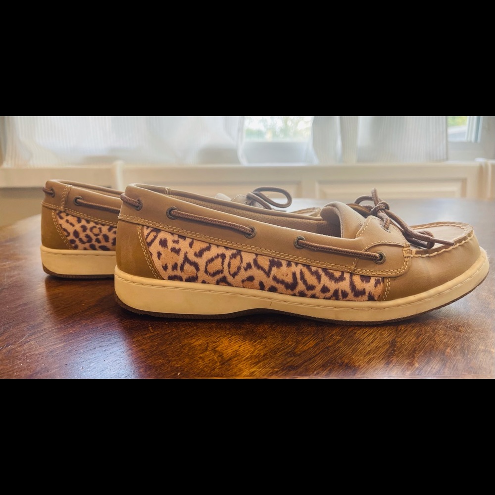 G.H. Bass and Co. leopard boat shoes